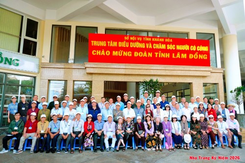 Trang trọng đón đoàn Người có công tỉnh Lâm Đồng – Đoàn điều dưỡng đầu tiên năm 2026 tại Trung tâm